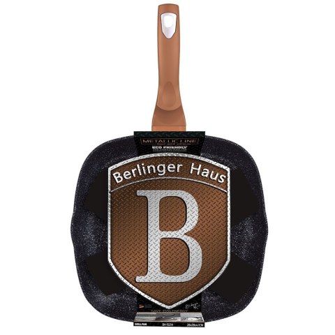 PATELNIA GRANITOWA GRILLOWA 28 cm BERLINGER HAUS ROSE GOLD BH-1521 BERLINGER HAUS PATELNIA GRANITOWA GRILLOWA 28 cm BERLINGER HAUS ROSE GOLD BH-1521 BERLINGER HAUS