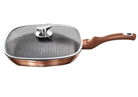 PATELNIA GRANITOWA GRILLOWA 28 cm BERLINGER HAUS ROSE GOLD BH-1610 BERLINGER HAUS PATELNIA GRANITOWA GRILLOWA 28 cm BERLINGER HAUS ROSE GOLD BH-1610 BERLINGER HAUS