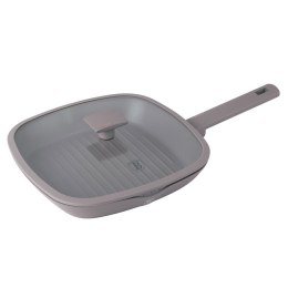 PATELNIA GRILLOWA TYTANOWA Z POKRYWĄ 28cm BERLINGER HAUS BH-8097 TAUPE BERLINGER HAUS