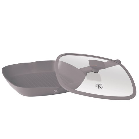 PATELNIA GRILLOWA TYTANOWA Z POKRYWĄ 28cm BERLINGER HAUS BH-8097 TAUPE BERLINGER HAUS PATELNIA GRILLOWA TYTANOWA Z POKRYWĄ 28cm BERLINGER HAUS BH-8097 TAUPE BERLINGER HAUS