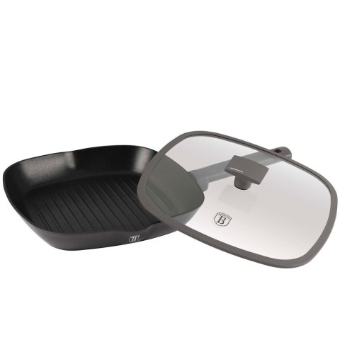 PATELNIA GRILLOWA TYTANOWA Z POKRYWĄ 28cm BERLINGER HAUS BH-8127 ANTRACIT BERLINGER HAUS PATELNIA GRILLOWA TYTANOWA Z POKRYWĄ 28cm BERLINGER HAUS BH-8127 ANTRACIT BERLINGER HAUS