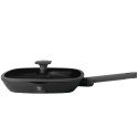 PATELNIA GRILLOWA TYTANOWA Z POKRYWĄ 28cm BERLINGER HAUS BH-8127 ANTRACIT BERLINGER HAUS