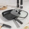 PATELNIA GRILLOWA TYTANOWA Z POKRYWĄ 28cm BERLINGER HAUS BH-8127 ANTRACIT BERLINGER HAUS