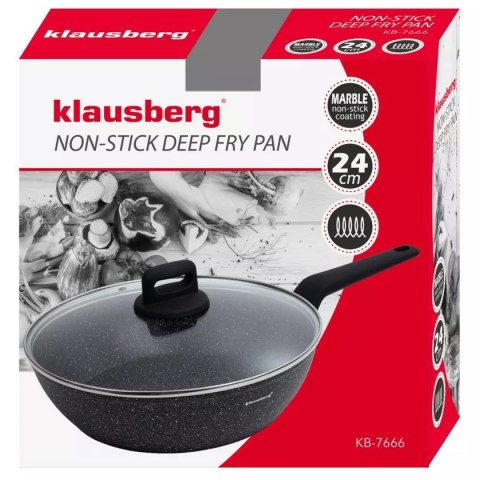PATELNIA MARMURKOWA Z POKRYWĄ KLAUSBERG 24cm KB-7666 KLAUSBERG PATELNIA MARMURKOWA Z POKRYWĄ KLAUSBERG 24cm KB-7666 KLAUSBERG