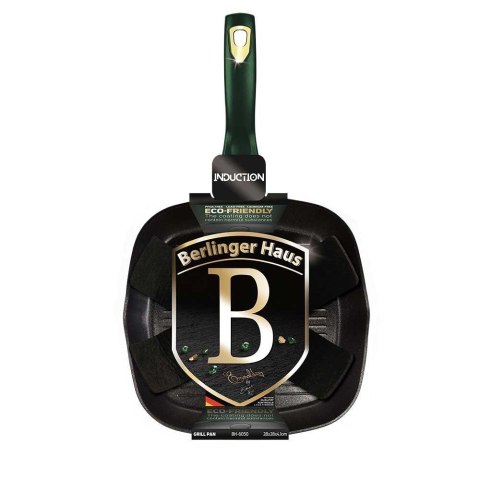 PATELNIA TYTANOWA GRILLOWA BERLINGER HAUS 28cm BH-6050 EMERALD BERLINGER HAUS PATELNIA TYTANOWA GRILLOWA BERLINGER HAUS 28cm BH-6050 EMERALD BERLINGER HAUS