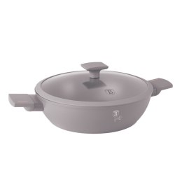 PŁASKI GARNEK TYTANOWY Z POKRYWĄ 28cm BERLINGER HAUS BH-8098 TAUPE BERLINGER HAUS