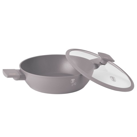 PŁASKI GARNEK TYTANOWY Z POKRYWĄ 30cm BERLINGER HAUS BH-8099 TAUPE BERLINGER HAUS PŁASKI GARNEK TYTANOWY Z POKRYWĄ 30cm BERLINGER HAUS BH-8099 TAUPE BERLINGER HAUS