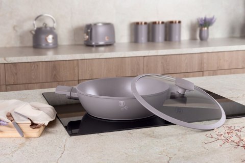 PŁASKI GARNEK TYTANOWY Z POKRYWĄ 30cm BERLINGER HAUS BH-8099 TAUPE BERLINGER HAUS PŁASKI GARNEK TYTANOWY Z POKRYWĄ 30cm BERLINGER HAUS BH-8099 TAUPE BERLINGER HAUS
