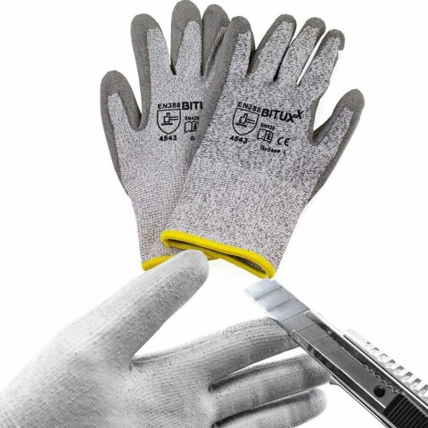 RĘKAWICZKI RĘKAWICE POWŁOKA PU ROBOCZE S-XXL 5 PAR Bituxx RĘKAWICZKI RĘKAWICE POWŁOKA PU ROBOCZE S-XXL 5 PAR Bituxx