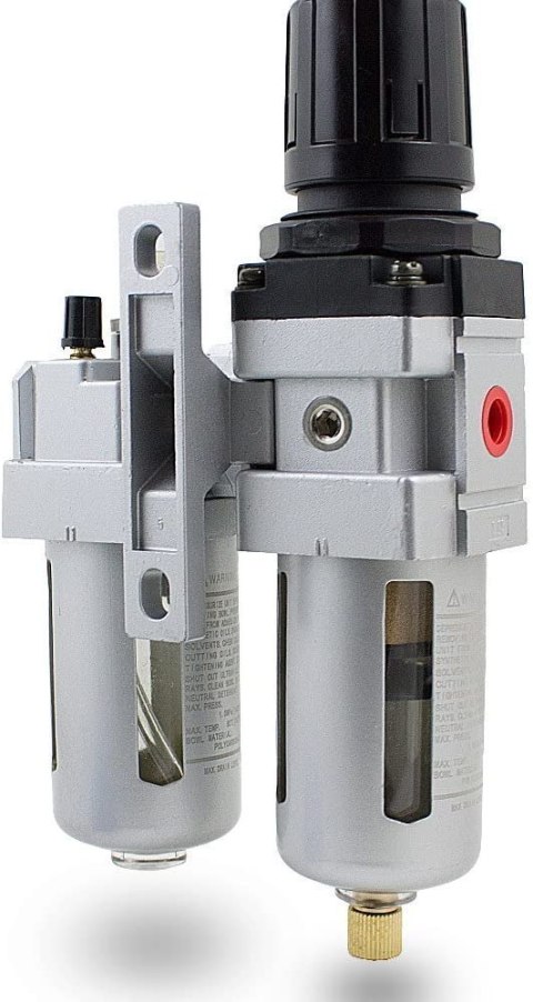 Reduktor ciśnienia z filtrem sprężonego powietrza 1/4" manometr Bituxx Reduktor ciśnienia z filtrem sprężonego powietrza 1/4" manometr Bituxx