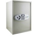 Sejf elektroniczny jasnoszary podwójny zamek regulowana półka Bituxx