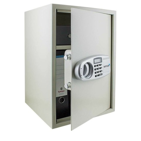 Sejf elektroniczny jasnoszary podwójny zamek regulowana półka Bituxx Sejf elektroniczny jasnoszary podwójny zamek regulowana półka Bituxx