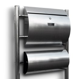 SKRZYNKA POCZTOWA NA LISTY ZE STOJAKAMI STAL INOX Bituxx