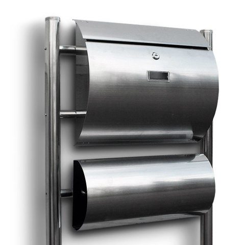 SKRZYNKA POCZTOWA NA LISTY ZE STOJAKAMI STAL INOX Bituxx SKRZYNKA POCZTOWA NA LISTY ZE STOJAKAMI STAL INOX Bituxx
