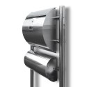 SKRZYNKA POCZTOWA NA LISTY ZE STOJAKAMI STAL INOX Bituxx