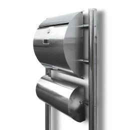 SKRZYNKA POCZTOWA NA LISTY ZE STOJAKAMI STAL INOX Bituxx