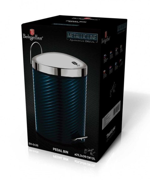 STALOWY KOSZ NA ŚMIECI 12L BERLINGER HAUS BH-6436 AQUAMARINE BERLINGER HAUS STALOWY KOSZ NA ŚMIECI 12L BERLINGER HAUS BH-6436 AQUAMARINE BERLINGER HAUS