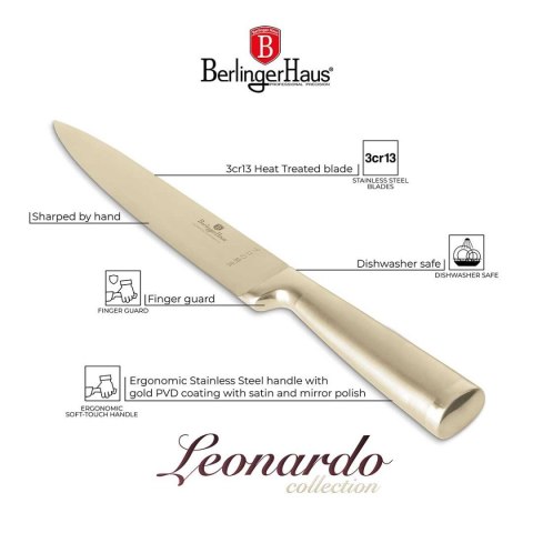 STALOWY NÓŻ DO FILETOWANIA BERLINGER HAUS 22cm BH-2931 GOLD BERLINGER HAUS STALOWY NÓŻ DO FILETOWANIA BERLINGER HAUS 22cm BH-2931 GOLD BERLINGER HAUS