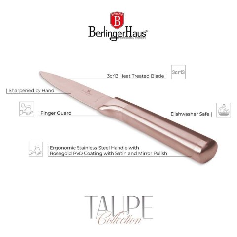 STALOWY NÓŻ DO OBIERANIA BERLINGER HAUS 9,5cm BH-2939 ROSE GOLD BERLINGER HAUS STALOWY NÓŻ DO OBIERANIA BERLINGER HAUS 9,5cm BH-2939 ROSE GOLD BERLINGER HAUS