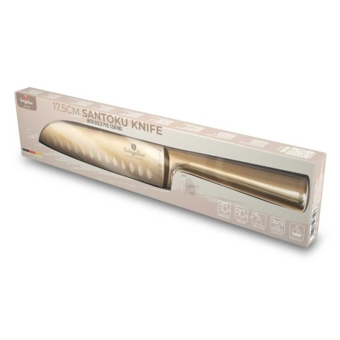STALOWY NÓŻ SANTOKU BERLINGER HAUS 17,5cm BH-2829 GOLD BERLINGER HAUS STALOWY NÓŻ SANTOKU BERLINGER HAUS 17,5cm BH-2829 GOLD BERLINGER HAUS