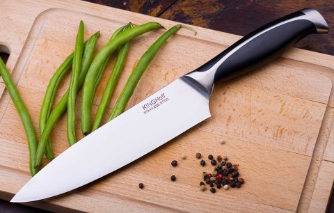STALOWY NÓŻ SZEFA KUCHNI KINGHOFF KH-3430 22cm KINGHOFF STALOWY NÓŻ SZEFA KUCHNI KINGHOFF KH-3430 22cm KINGHOFF