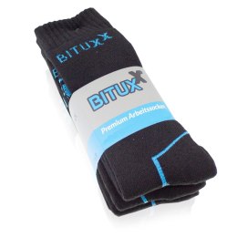 Skarpety robocze sportowe długie rozm. 39-50 czarne 12 par Bituxx