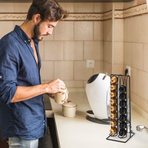 STOJAK ORGANIZER NA KAPSUŁKI NESPRESSO DO KAWY 32szt. 229127 VILDE STOJAK ORGANIZER NA KAPSUŁKI NESPRESSO DO KAWY 32szt. 229127 VILDE