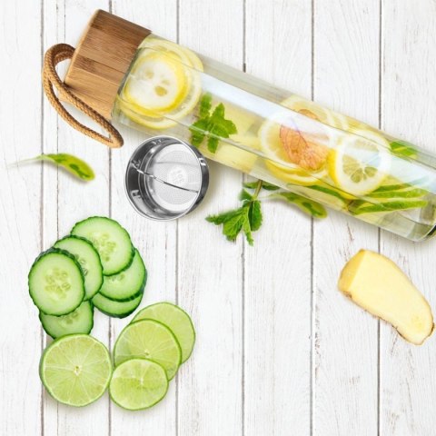 SZKLANA BUTELKA 450ml NA WODĘ Z SITKIEM 143757 ORION SZKLANA BUTELKA 450ml NA WODĘ Z SITKIEM 143757 ORION