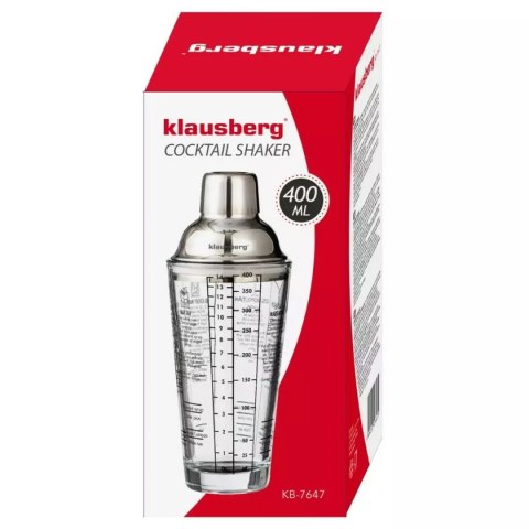SZKLANY SHAKER BARMAŃSKI 400ml Z PRZEPISAMI KLAUSBERG KB-7647 KLAUSBERG SZKLANY SHAKER BARMAŃSKI 400ml Z PRZEPISAMI KLAUSBERG KB-7647 KLAUSBERG