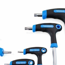 Śrubokręty Torx 9 szt. T10-T50 Ergonomiczne Uchwyty Stal Chromowo-Wanadowa Bituxx