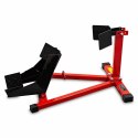 Stojak przedni do motocykla czerwono-czarny solidny uniwersalny stabilny Bituxx