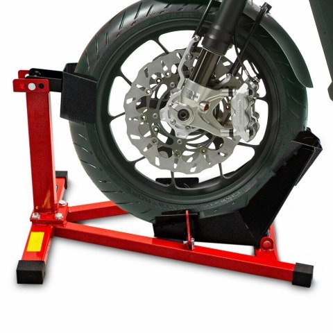 Stojak przedni do motocykla czerwono-czarny solidny uniwersalny stabilny Bituxx Stojak przedni do motocykla czerwono-czarny solidny uniwersalny stabilny Bituxx