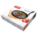 TALERZ PÓŁMISEK PATELNIA ŻELIWNA Z DESKĄ DREWNIANĄ BANQUET BANQUET