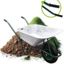 Taczka ogrodowa budowlana 100L 250kg stalowa koło pompowane wygodne uchwyty E-hurtownia