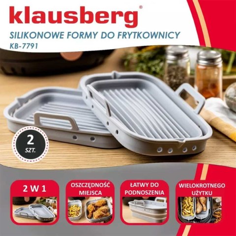 WKŁAD SILIKONOWY DO FRYTOWNICY PROSTOKĄTNY KLAUSBERG KB-7791 2 szt. KLAUSBERG WKŁAD SILIKONOWY DO FRYTOWNICY PROSTOKĄTNY KLAUSBERG KB-7791 2 szt. KLAUSBERG