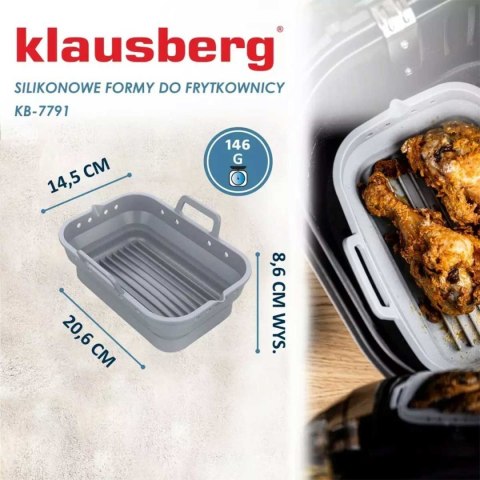 WKŁAD SILIKONOWY DO FRYTOWNICY PROSTOKĄTNY KLAUSBERG KB-7791 2 szt. KLAUSBERG WKŁAD SILIKONOWY DO FRYTOWNICY PROSTOKĄTNY KLAUSBERG KB-7791 2 szt. KLAUSBERG