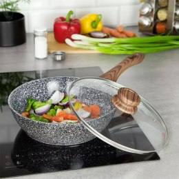 WOK GRANITOWY 24cm GRANIT WOOD KINGHOFF KH-1583 KINGHOFF