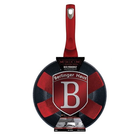 WOK GRANITOWY 28cm BERLINGER HAUS LINE BH-1267 BURGUNDY BERLINGER HAUS WOK GRANITOWY 28cm BERLINGER HAUS LINE BH-1267 BURGUNDY BERLINGER HAUS