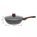 WOK GRANITOWY 28cm GRANIT WOOD KINGHOFF KH-1584 KINGHOFF