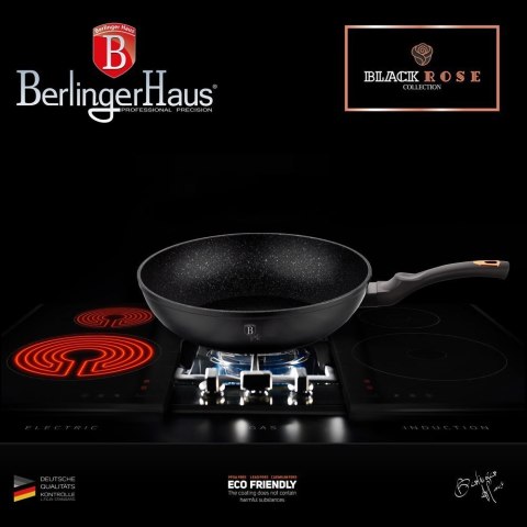 WOK GRANITOWY 30cm BERLINGER HAUS BLACK ROSE BH-6178 BERLINGER HAUS WOK GRANITOWY 30cm BERLINGER HAUS BLACK ROSE BH-6178 BERLINGER HAUS