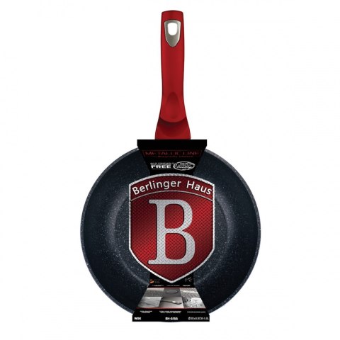 WOK GRANITOWY 30cm BERLINGER HAUS LINE BH-6166 BURGUNDY BERLINGER HAUS WOK GRANITOWY 30cm BERLINGER HAUS LINE BH-6166 BURGUNDY BERLINGER HAUS