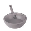 WOK TYTANOWY Z POKRYWĄ 28cm BERLINGER HAUS BH-8094 TAUPE BERLINGER HAUS