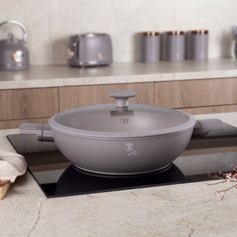 WOK TYTANOWY Z POKRYWĄ 30cm BERLINGER HAUS BH-8095 TAUPE BERLINGER HAUS WOK TYTANOWY Z POKRYWĄ 30cm BERLINGER HAUS BH-8095 TAUPE BERLINGER HAUS