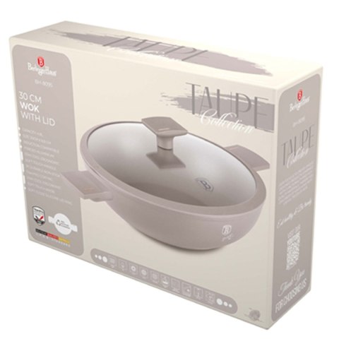 WOK TYTANOWY Z POKRYWĄ 30cm BERLINGER HAUS BH-8095 TAUPE BERLINGER HAUS WOK TYTANOWY Z POKRYWĄ 30cm BERLINGER HAUS BH-8095 TAUPE BERLINGER HAUS