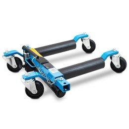Wózek manewrowy hydrauliczny pod koła 1 sztuka niebieski Bituxx