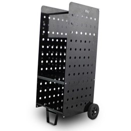 Wózek na drewno kominkowe 100 kg metalowy z gumowanymi kółkami solidny Stal Bituxx