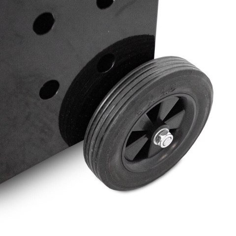 Wózek na drewno kominkowe 100 kg metalowy z gumowanymi kółkami solidny Stal Bituxx Wózek na drewno kominkowe 100 kg metalowy z gumowanymi kółkami solidny Stal Bituxx
