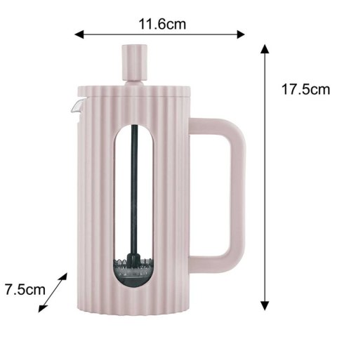 ZAPARZACZ TŁOKOWY DO KAWY/HERBATY 350ml KLAUSBERG KB-7744 RÓŻOWY KLAUSBERG ZAPARZACZ TŁOKOWY DO KAWY/HERBATY 350ml KLAUSBERG KB-7744 RÓŻOWY KLAUSBERG