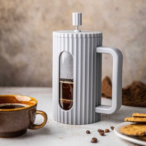 ZAPARZACZ TŁOKOWY DO KAWY/HERBATY 600ml KLAUSBERG KB-7747 SZARY KLAUSBERG ZAPARZACZ TŁOKOWY DO KAWY/HERBATY 600ml KLAUSBERG KB-7747 SZARY KLAUSBERG