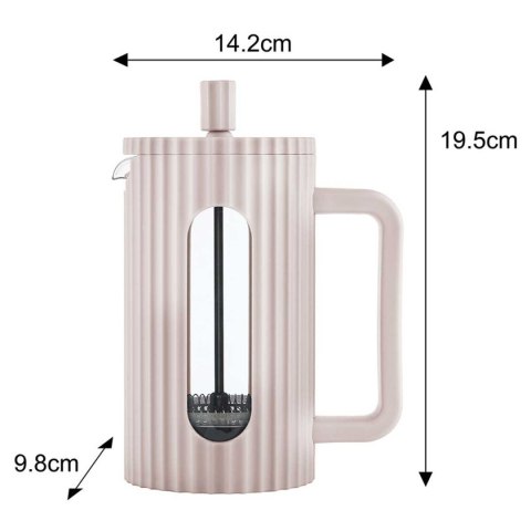 ZAPARZACZ TŁOKOWY DO KAWY/HERBATY 600ml KLAUSBERG KB-7749 RÓŻOWY KLAUSBERG ZAPARZACZ TŁOKOWY DO KAWY/HERBATY 600ml KLAUSBERG KB-7749 RÓŻOWY KLAUSBERG